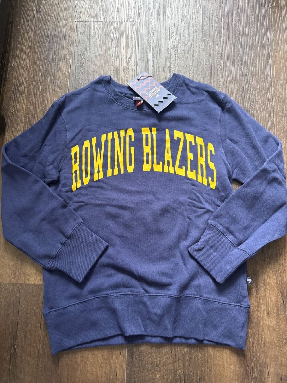 Rowing Blazers x Target Varsity Crewneck Sweatshirt NWT Navy Gold Logo XS S M